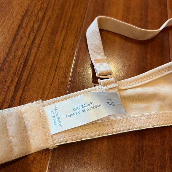 Rene Rofe Beige Bra Style B2389 Underwire Nude Floral Intimates New Size 34B - Picture 4 of 9